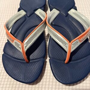 Havaianas Blue and Cream Sandals